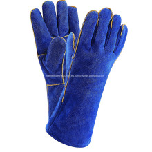 13.4 pulgadas guantes de soldadura de cuero Mig Tig